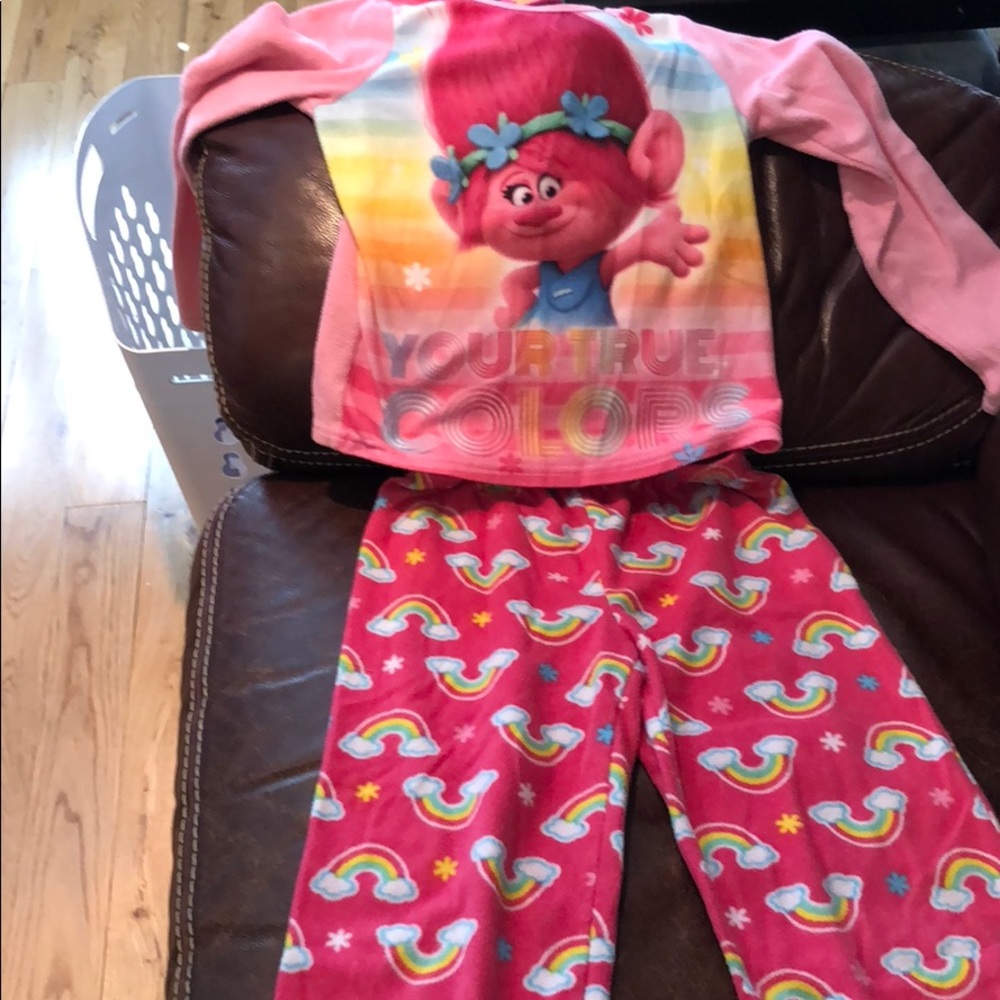 Trolls fleece pjs